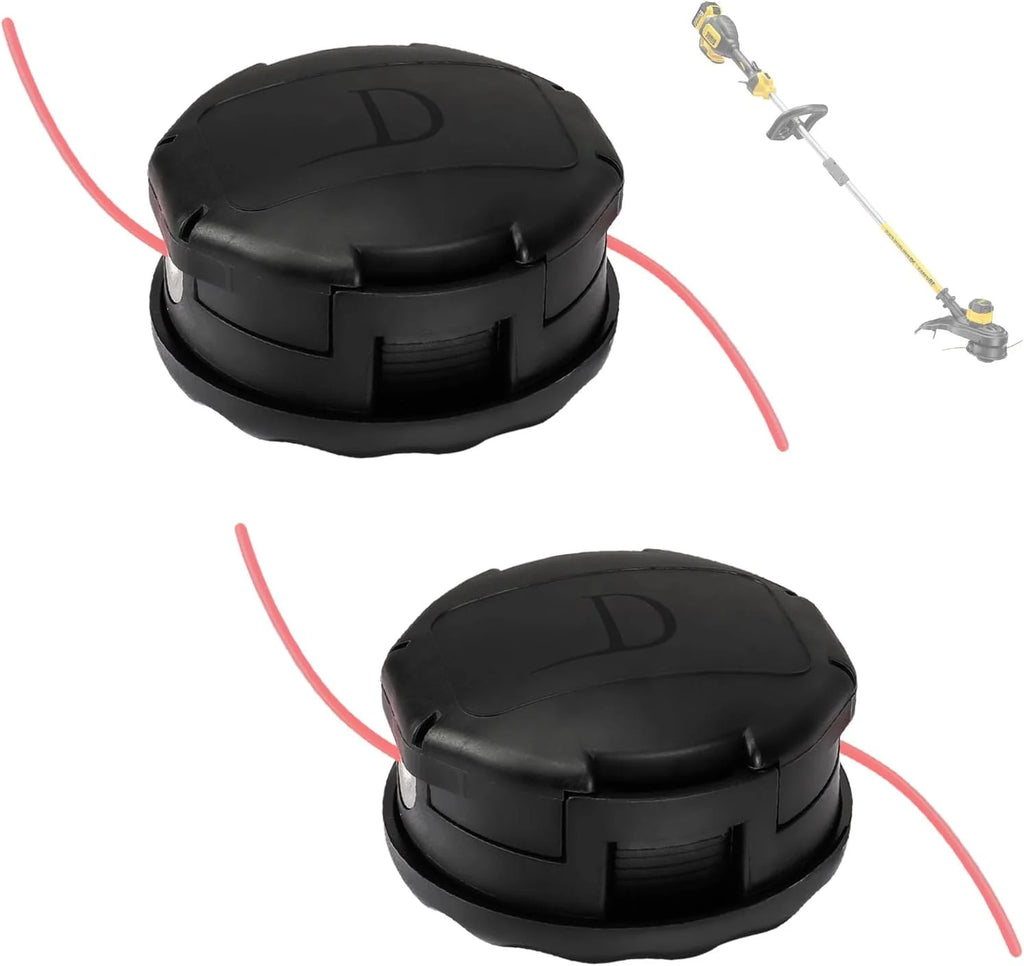 Replacement String Trimmer Head for Dewalt 20V Cordless Weed Eater - Quick Load, Pre-Wound Line