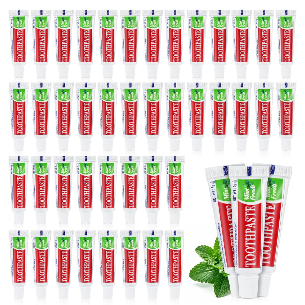 Travel Size Toothpaste Bulk Pack - 100 Disposable 1oz Tubes for Oral Care