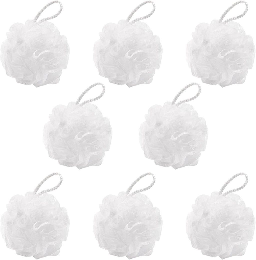 8Pcs Small Travel-Size Loofah Bath Sponges Mesh Pouf Exfoliating Shower Puff