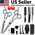 Professional Hair Cutting Shears Kit with Case & Accessories - Barber & Salon Use
