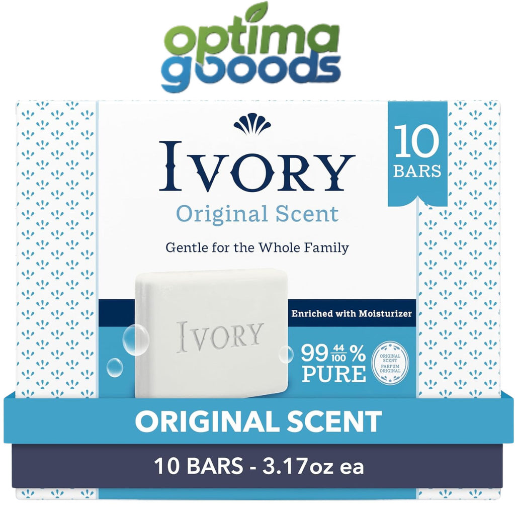 Gentle Bar Soap Pack - 10 x 3.17oz Original Scent for Family & Sensitive Skin