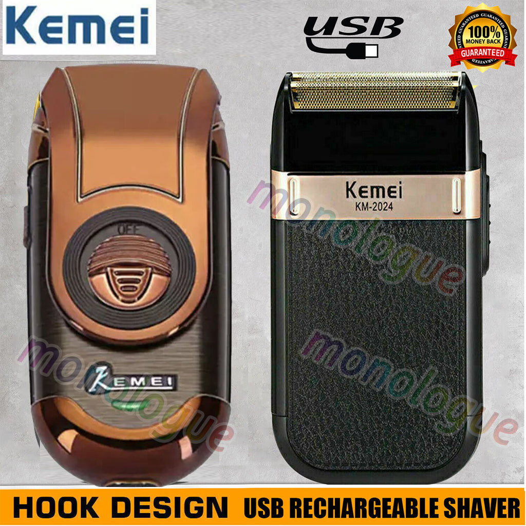 Men's Rechargeable Electric Shaver & Beard Trimmer with Wet & Dry Use