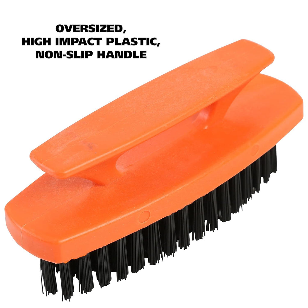 Nail & Hand Scrub Brush Set - 6 Pack Stiff Bristle Nail Cleaning Tools