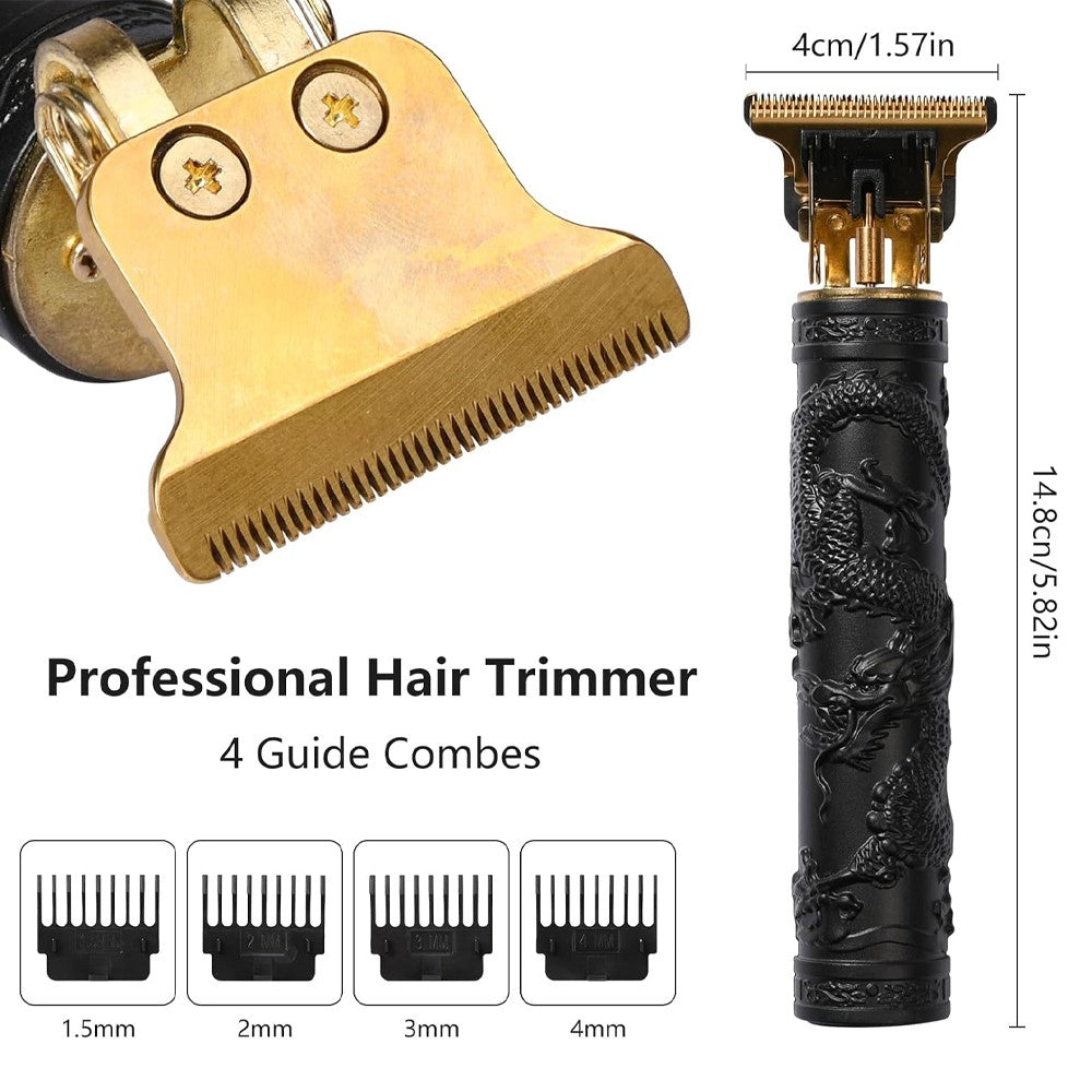 Professional Hair Clipper & Beard Trimmer Kit - Wireless Rechargeable