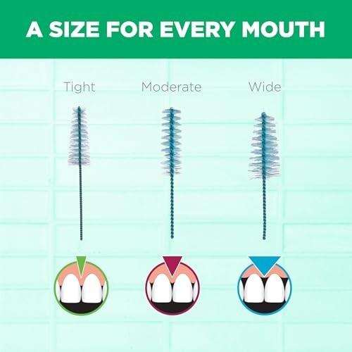 Dental Interdental Brush Refills for Tight Spaces - 8 Count, Compatible with Handles