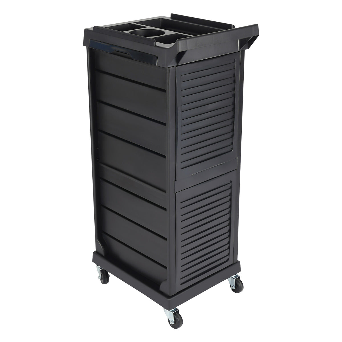 Lockable Salon Trolley Cart with 7 Tiers & Tool Holders for Hair & Beauty
