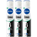3 Pack Nivea Invisible Fresh Black & White Anti-Transpirant Spray 200ml