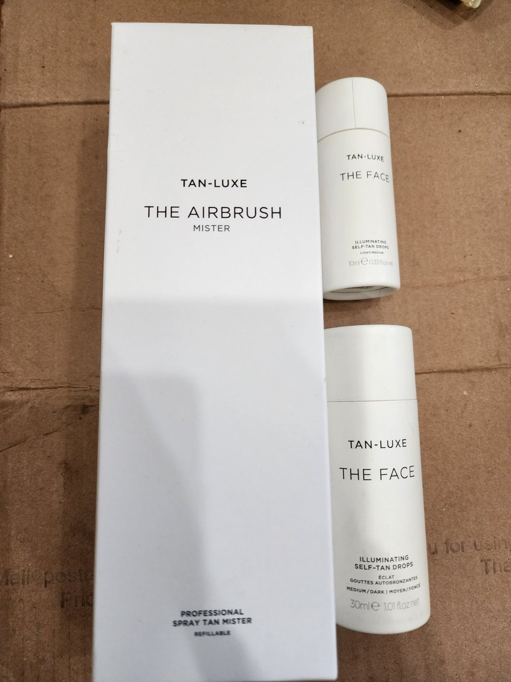 Self-Tan Drops Set with Airbrush Mister - Medium & Light/Medium Shades