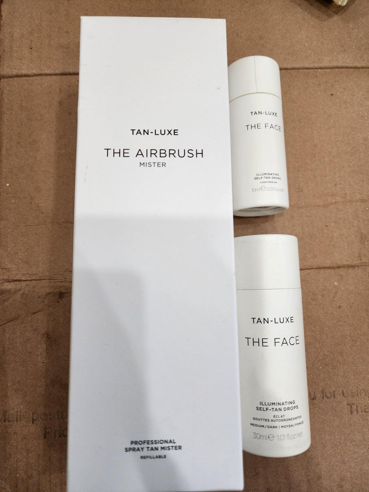Self-Tan Drops Set with Airbrush Mister - Medium & Light/Medium Shades