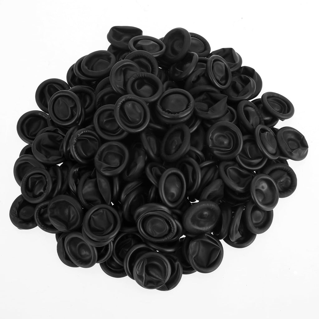 Large Black Finger Cots 400 Pcs - Latex Finger Protectors for Precision Work