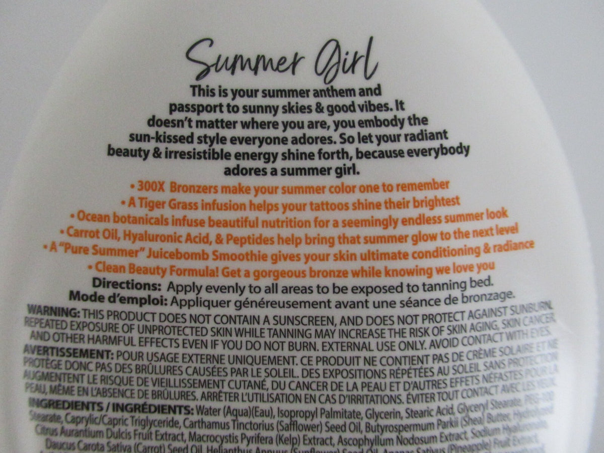 Bronzer Tanning Bed Lotion 13.5 oz - Plateau Busting 300X Sunless Tan