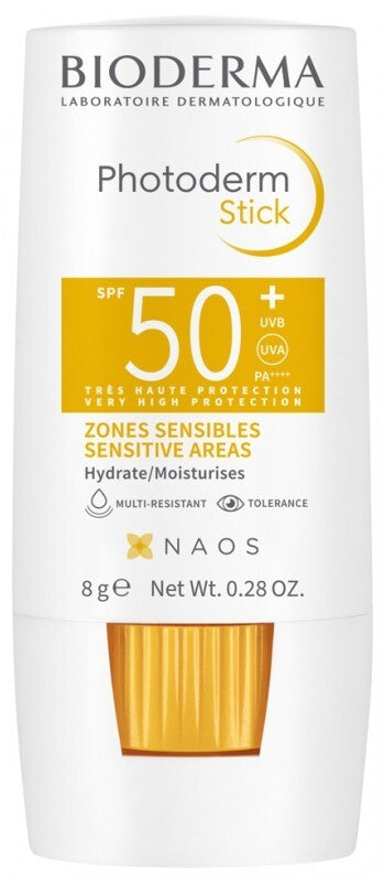 Bioderma SPF50+ Sun Protection Stick 8g Sensitive Skin Moisturizer