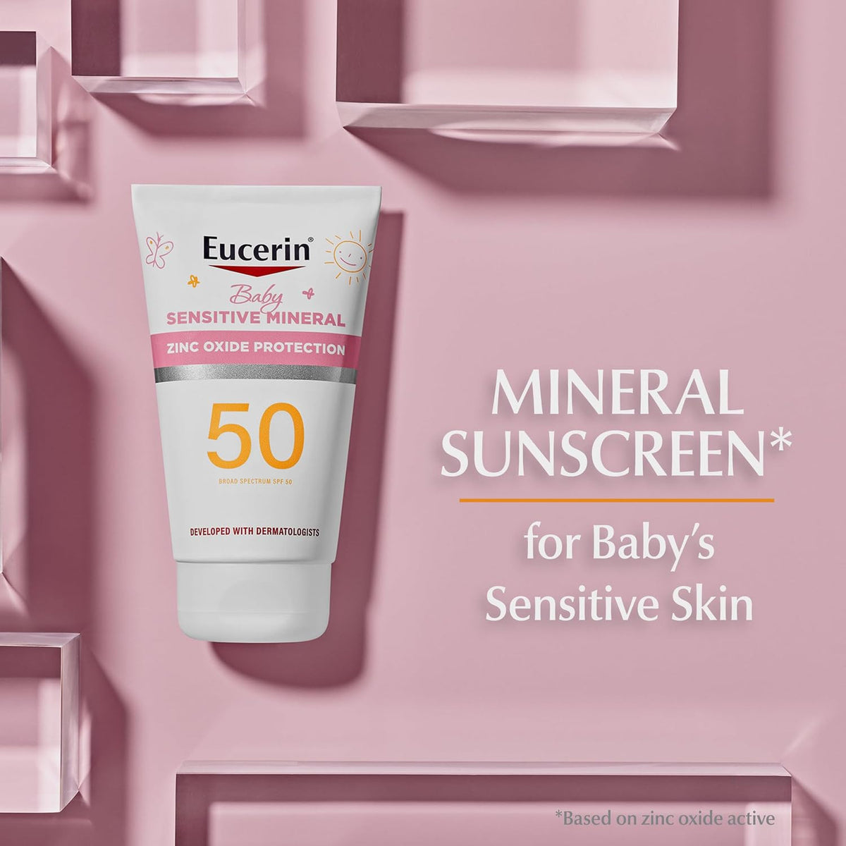 Baby Mineral Sunscreen Lotion SPF 50 - Hypoallergenic, Water-Resistant, 4 fl oz