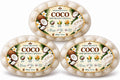 Natural Coconut Bar Soap 3-Pack - Handmade Face & Body Soap