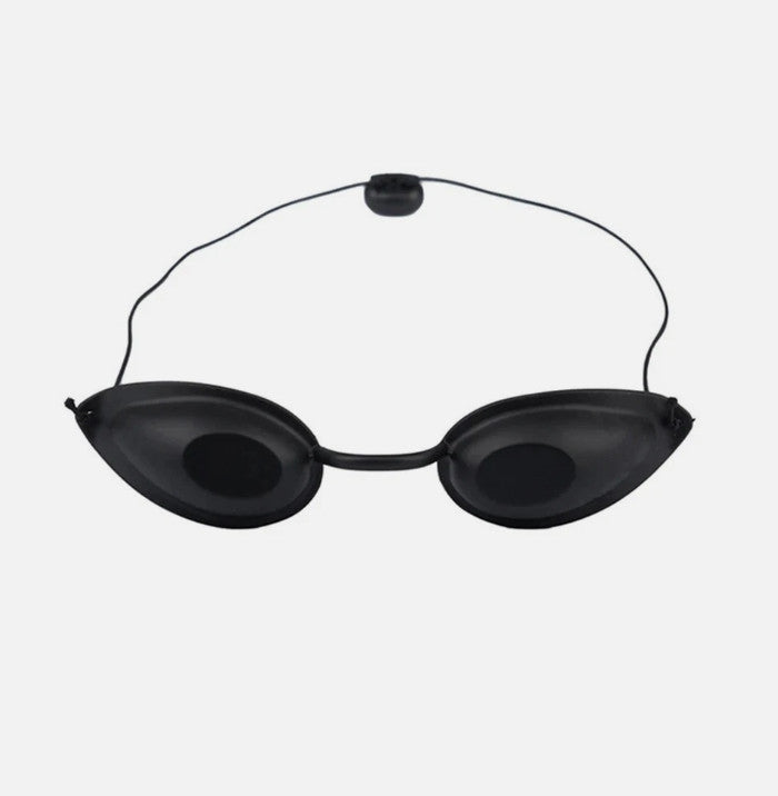 UV Tanning Bed Goggles Eye Protection Black Sunbathing Eyewear