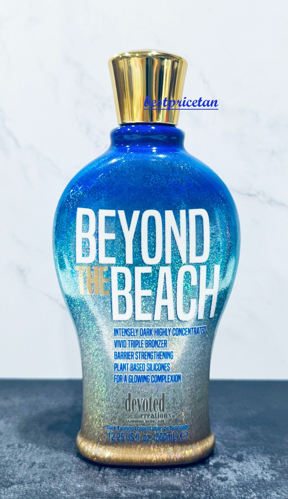 Intensely Dark Tanning Lotion - Long-Lasting Bronzer 12.25 oz