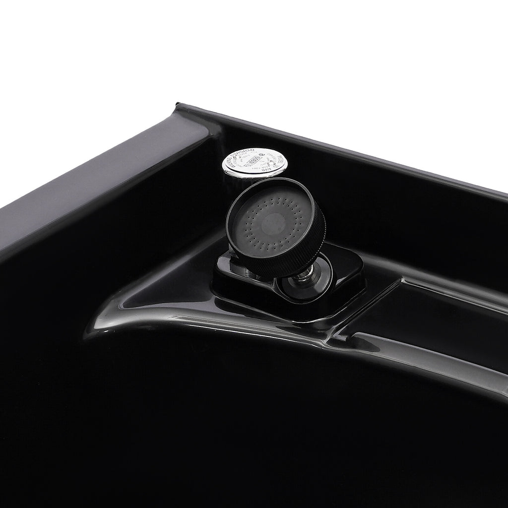 Salon Shampoo Bowl with Deep ABS Basin and Hot Cold Water Faucet