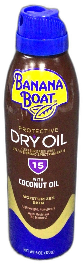 SPF 15 Tanning Dry Oil Spray - Lightweight Sun Protection & Natural Tan