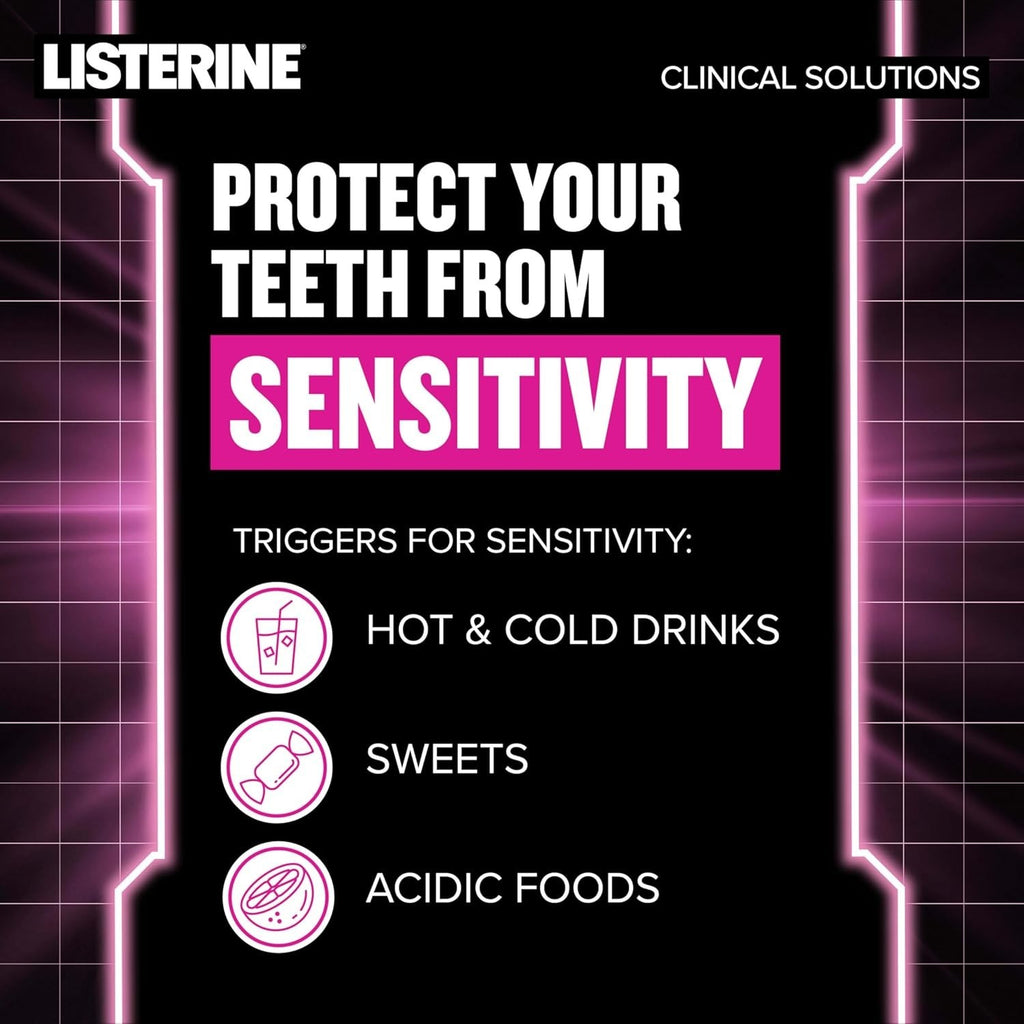 Listerine Sensitivity Mouthwash Alcohol-Free Fresh Mint, 500 mL - 2 Pack