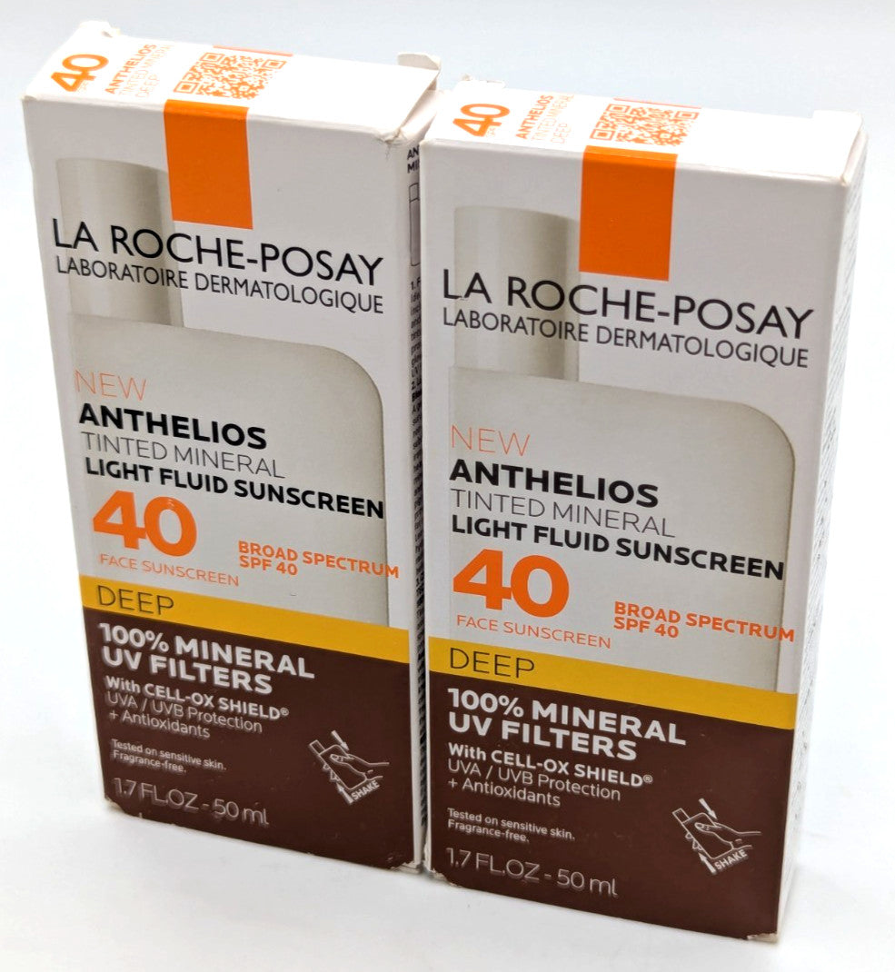 La Roche-Posay Anthelios 40 SPF Mineral Sunscreen - 1.7 Fl Oz, Pack of 2
