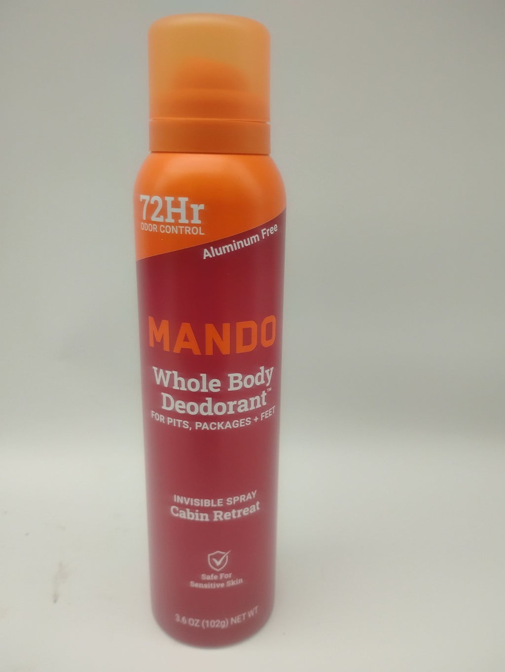 Mando Invisible Spray Deodorant - Cabin Retreat 3.6oz, 3 Cans