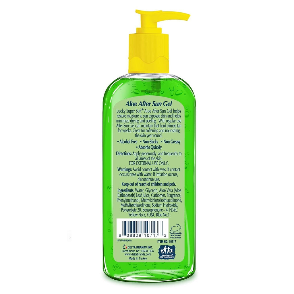 Aloe Vera After Sun Gel - Alcohol-Free, Non-Sticky, Quick Absorbing, 12 Fl Oz