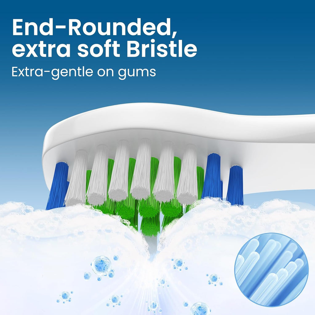 10 Pack Replacement Toothbrush Heads for Bitvae D2 Electric Toothbrush
