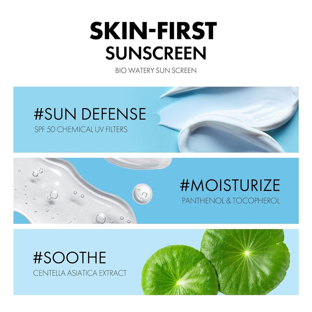 Tocobo Bio Watery SPF50+ Sun Cream - Hydrating Korean Sunscreen for Sensitive Skin