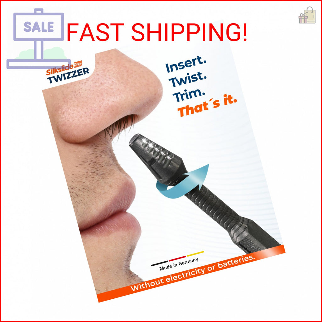 Nose and Ear Hair Trimmer for Men and Women – Twist & Safe Grooming