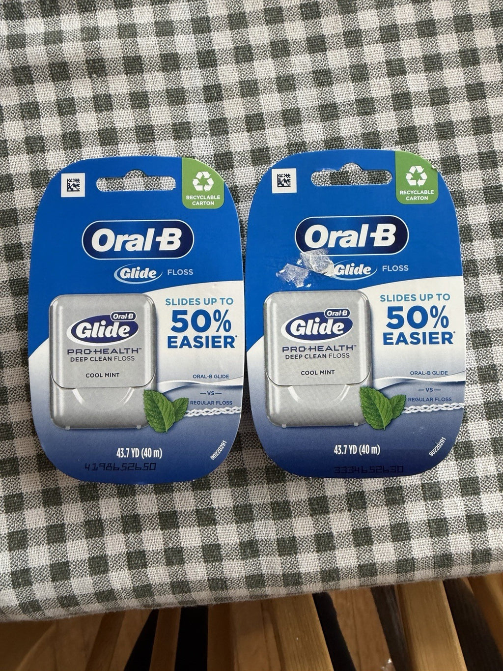Dental Floss Deep Clean Cool Mint 43.7yd Pack of 2 - Oral-B Pro Health