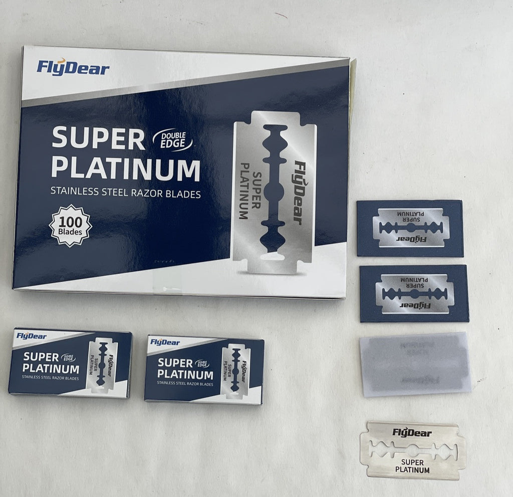 Double Edge Razor Blades - 100 Pack Stainless Steel Safety Blades for Shaving