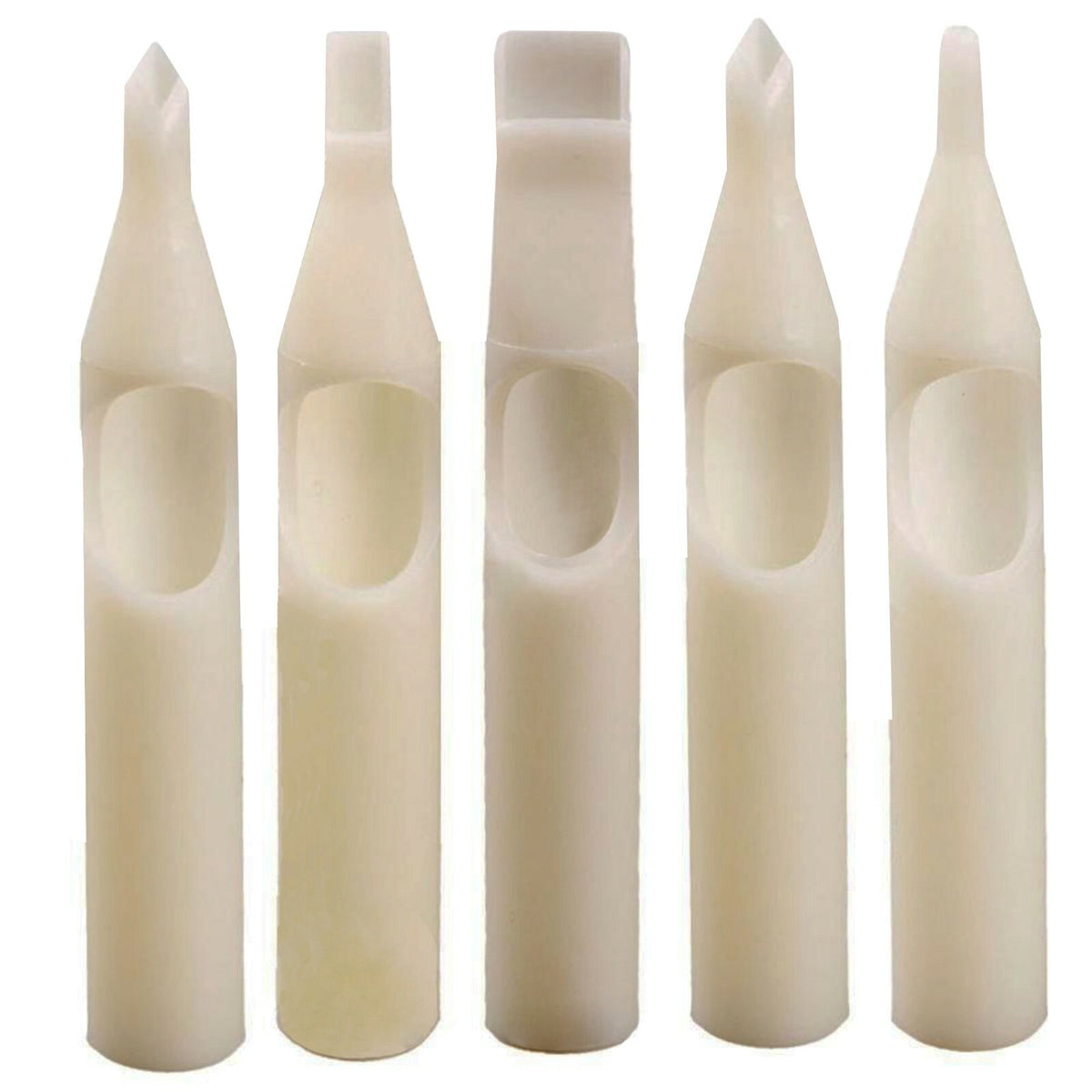 Magnum Tattoo Tip Tubes Set – Flat & Round Tips, 7-15 Size Options