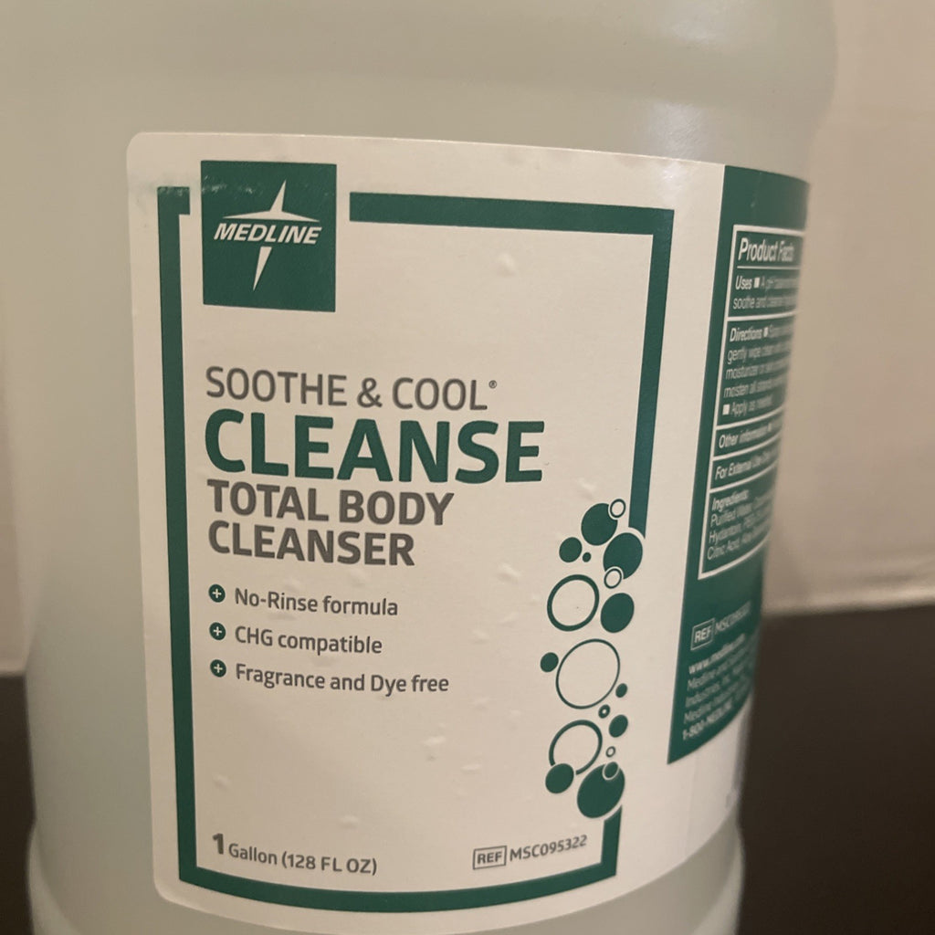 No-Rinse Total Body & Perineal Cleanser - 1 Gallon for Personal Hygiene