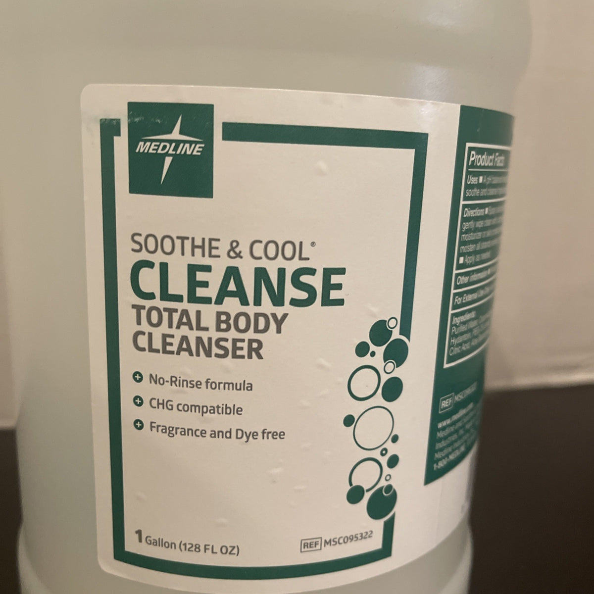 No-Rinse Total Body & Perineal Cleanser - 1 Gallon for Personal Hygiene