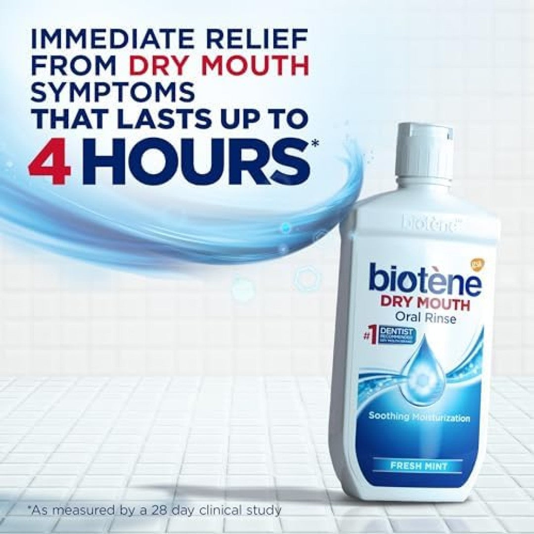 Moisturizing Mouthwash for Dry Mouth Relief - Fresh Mint, 16 oz