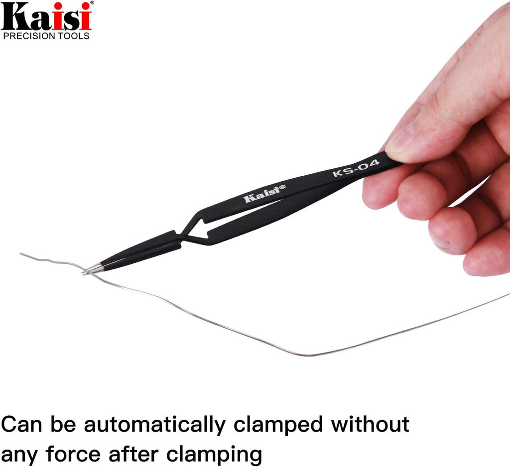 14-Piece Anti-Static Precision Tweezers Set for Electronics & Jewelry
