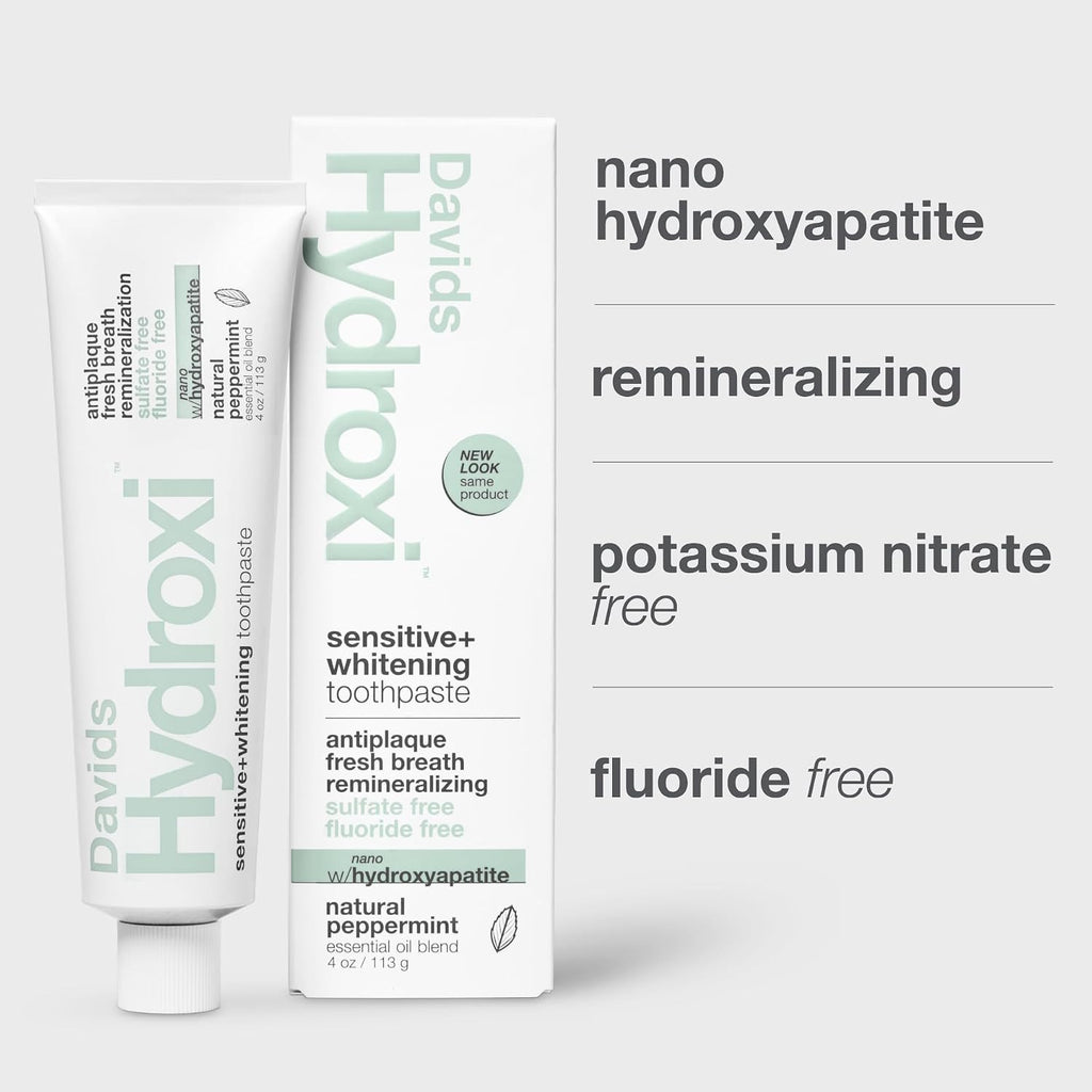 Nano Hydroxyapatite Toothpaste Sensitive Whitening Peppermint 4Oz