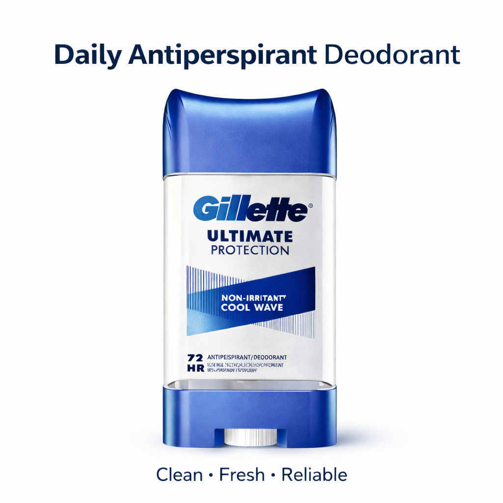 Gillette Ultimate Protection Antiperspirant Deodorant Cool Wave 3.8oz 5 Pack