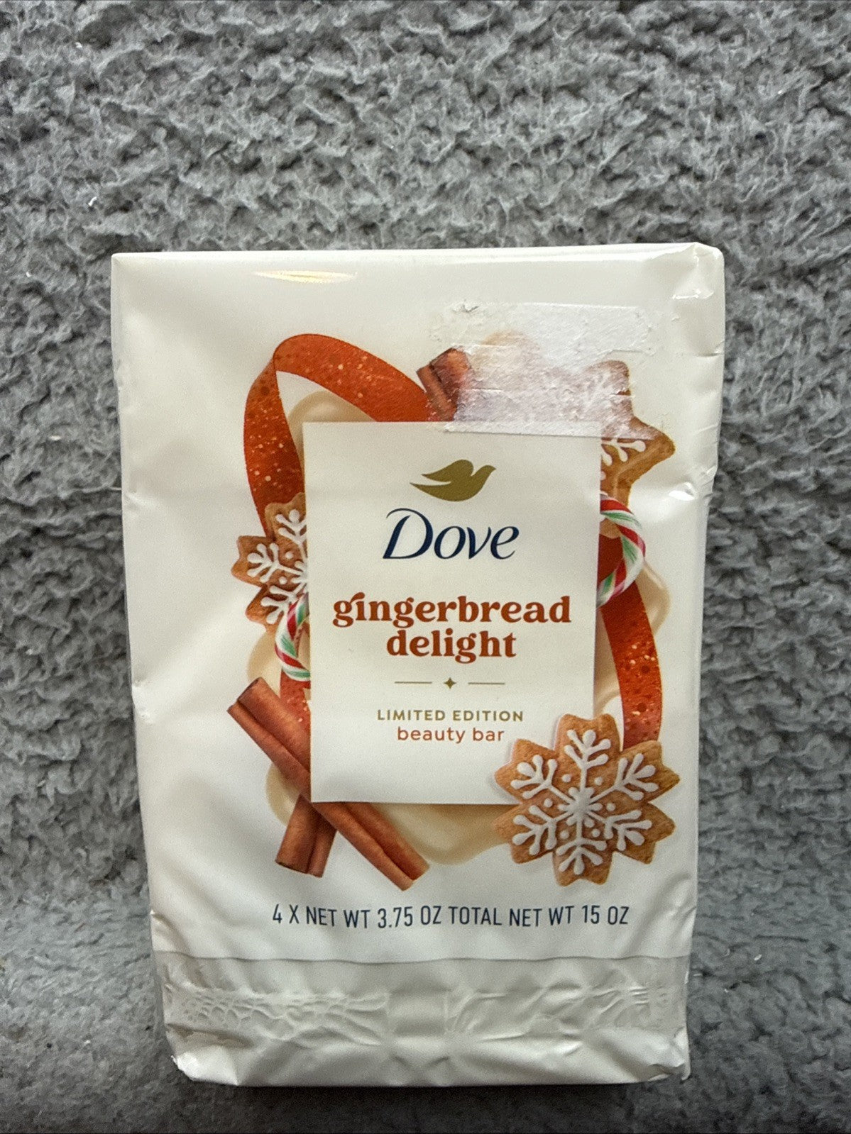 3 Pack Dove Gingerbread Delight Limited Edition Bar Soap - 4 Bars Each