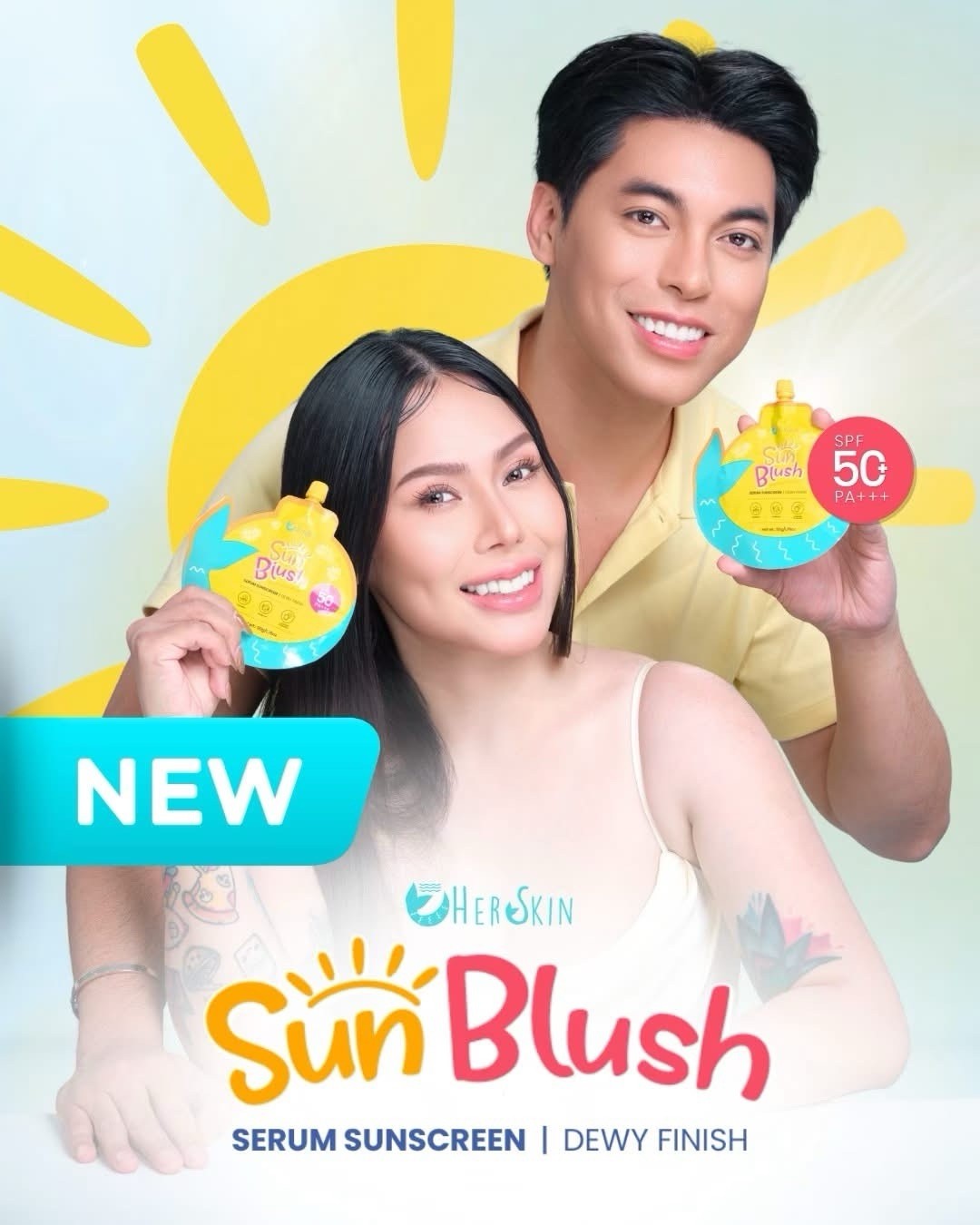 Sun Blush SPF50 PA+++ UV Care Cream Light & Hydrating 50g