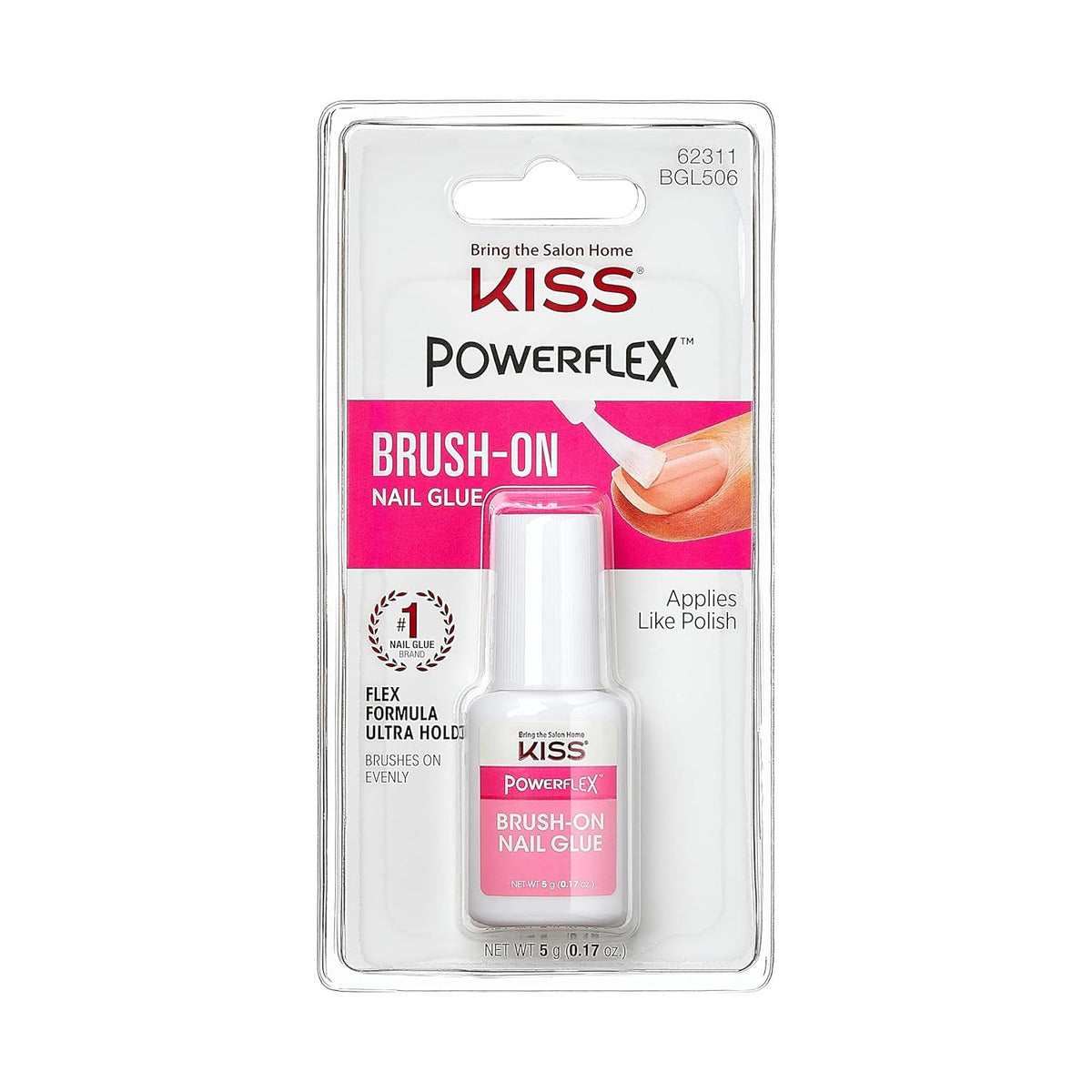 Fast Drying Nail Glue with Brush-On Applicator for Artificial Nails & Repairs