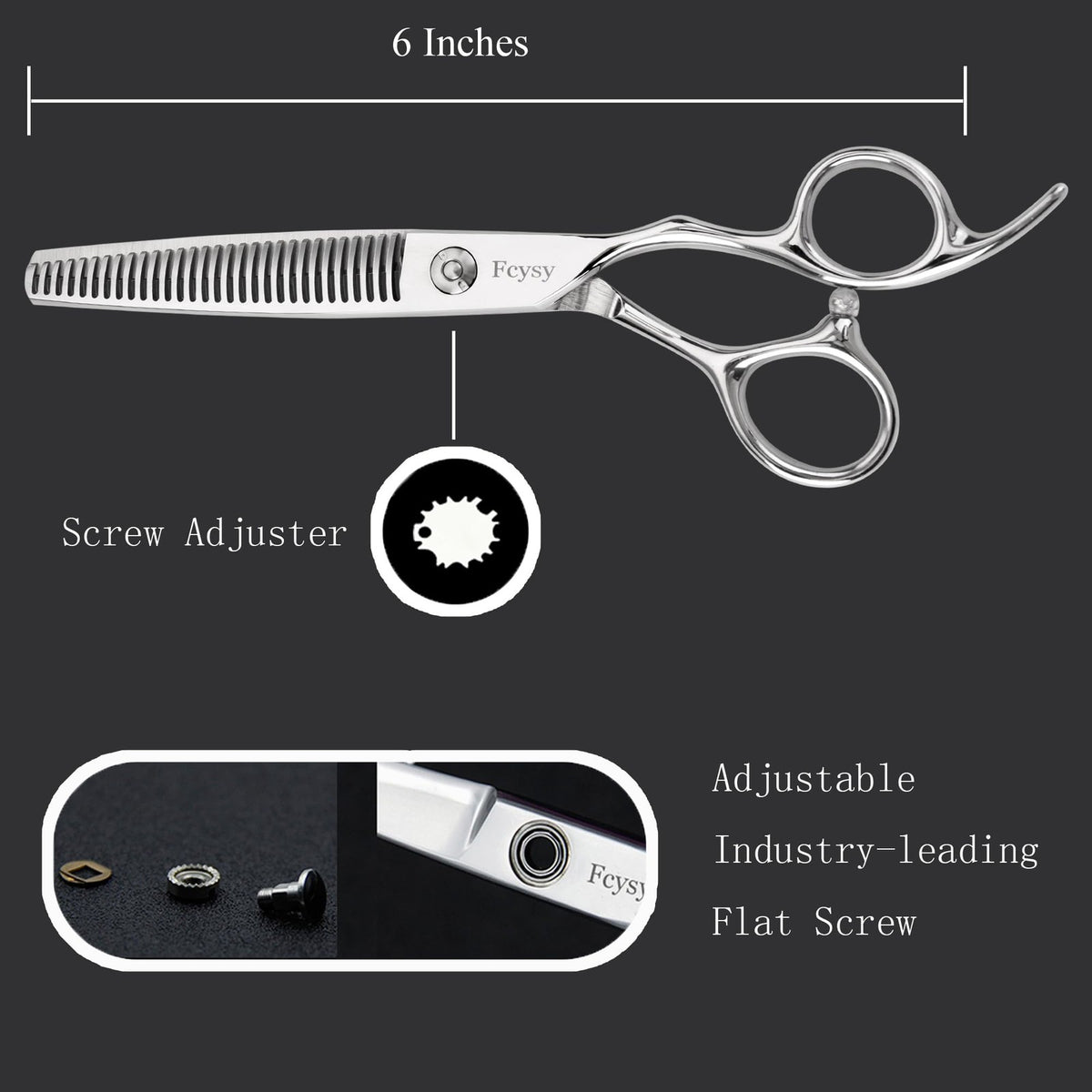 Professional 6 Inch Hair Thinning Scissors Barber Texturizing Shear for Haircutting