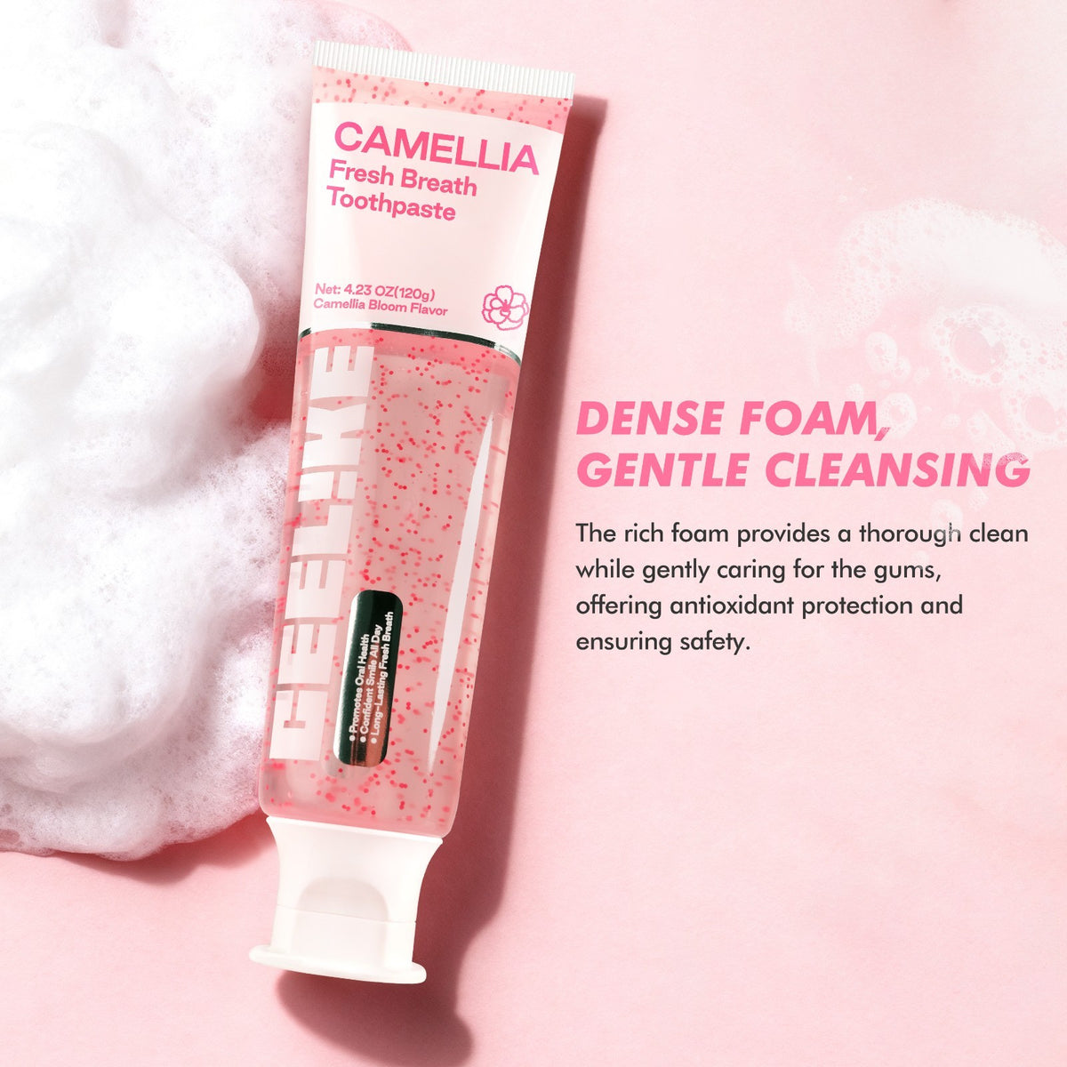 Fresh Breath Toothpaste with White Tea & Camellia Scent 120g - Gum Support