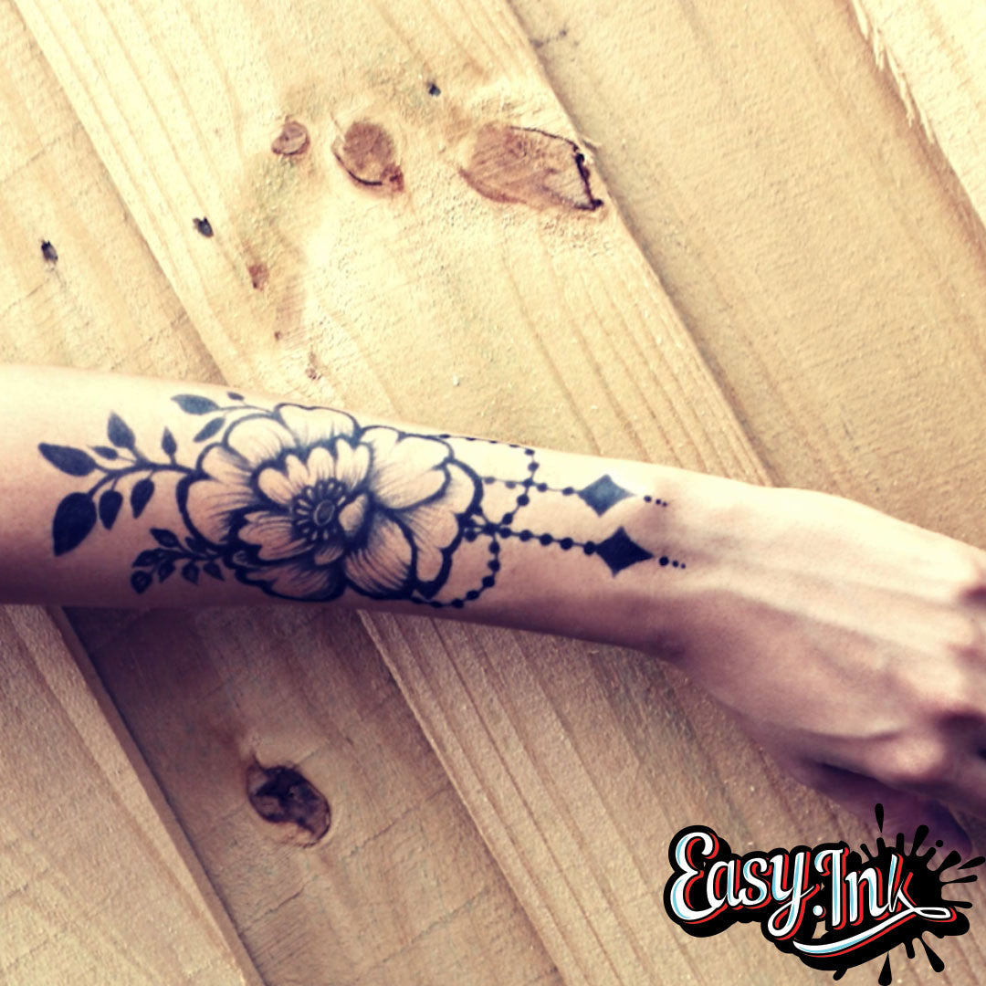 Temporary Tattoo Ink Kit – Freehand Jagua Ink, 100% Natural, Super Dark