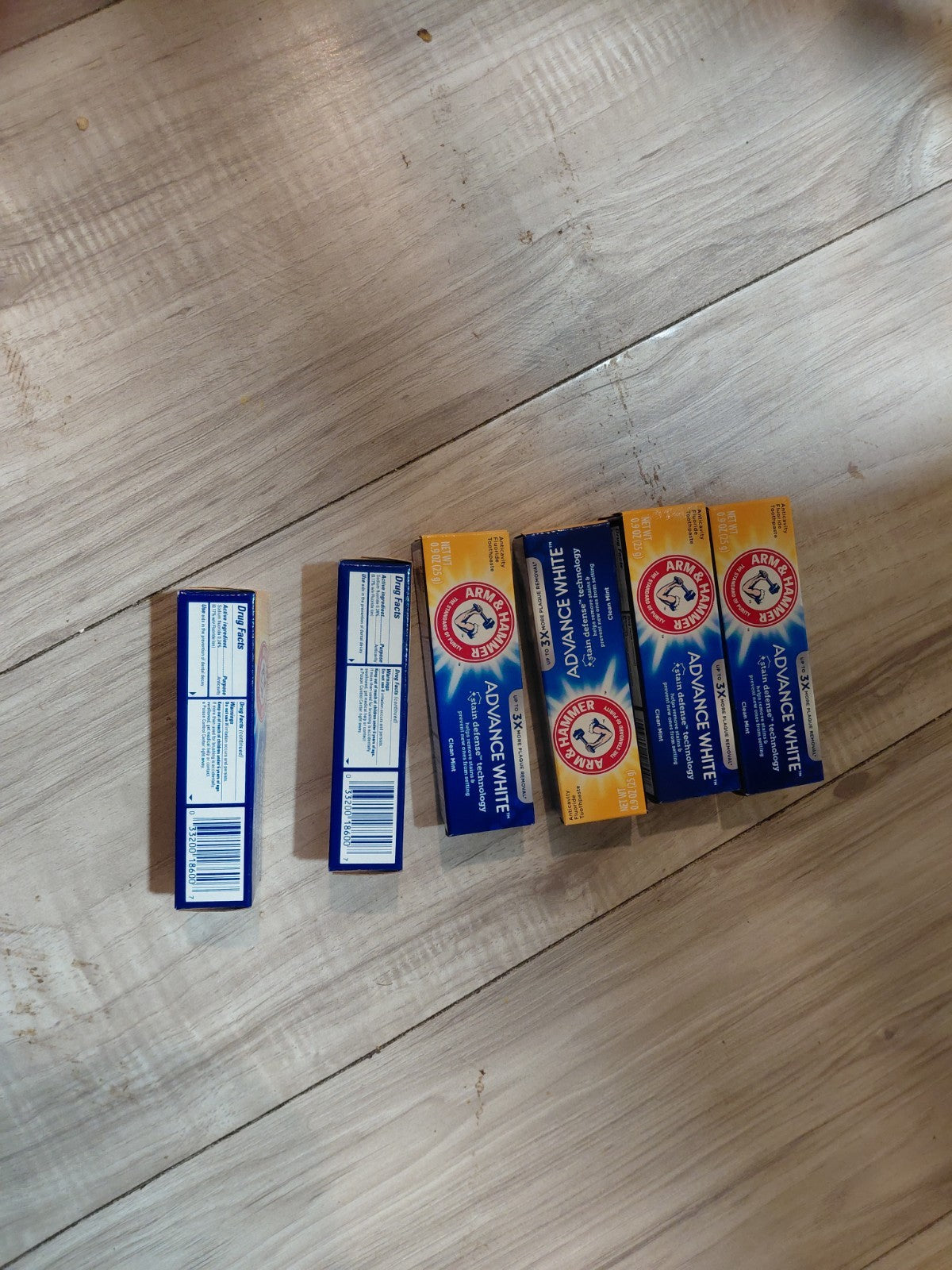 Arm & Hammer Fluoride Toothpaste Pack of 6 Travel Size Mint Whitening