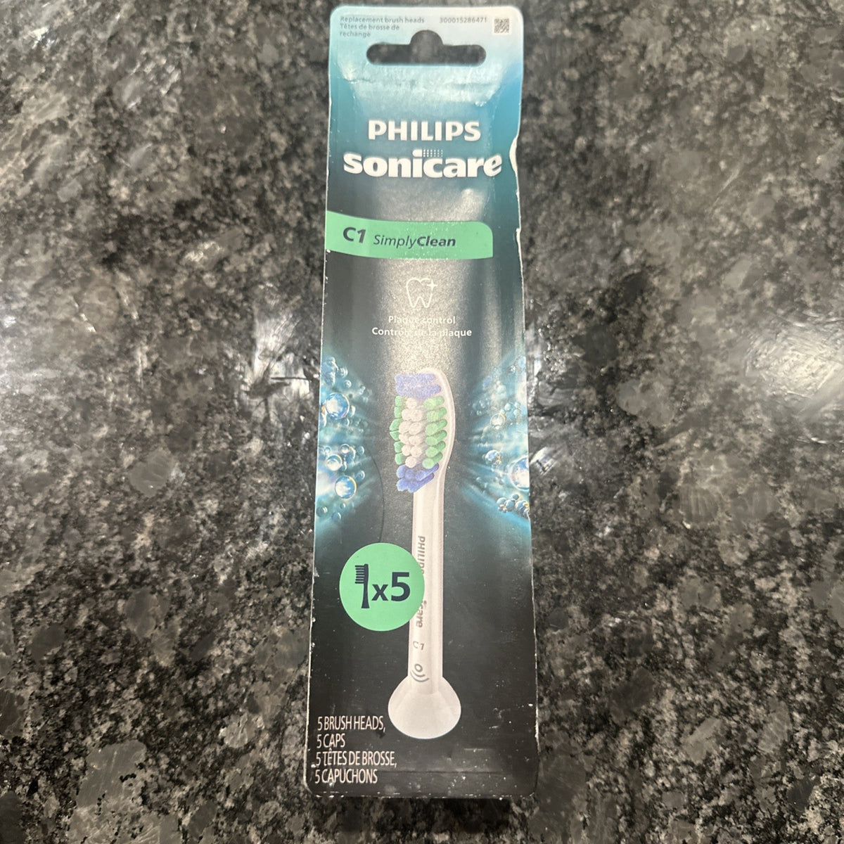 Philips Sonicare HX6015/03 Simply Clean Replacement Toothbrush Heads - 5 Count