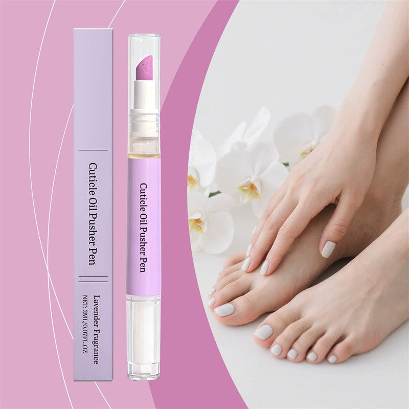 3-in-1 Nail Care Pen with Cuticle Oil & Nail Pushers - Hydrating & Strengthening