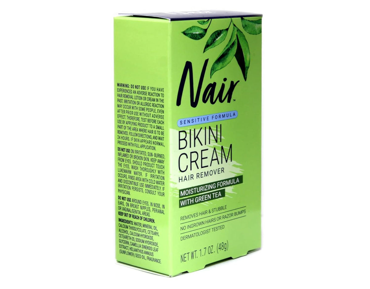 Sensitive Bikini Hair Removal Cream with Green Tea - 1.7 Oz