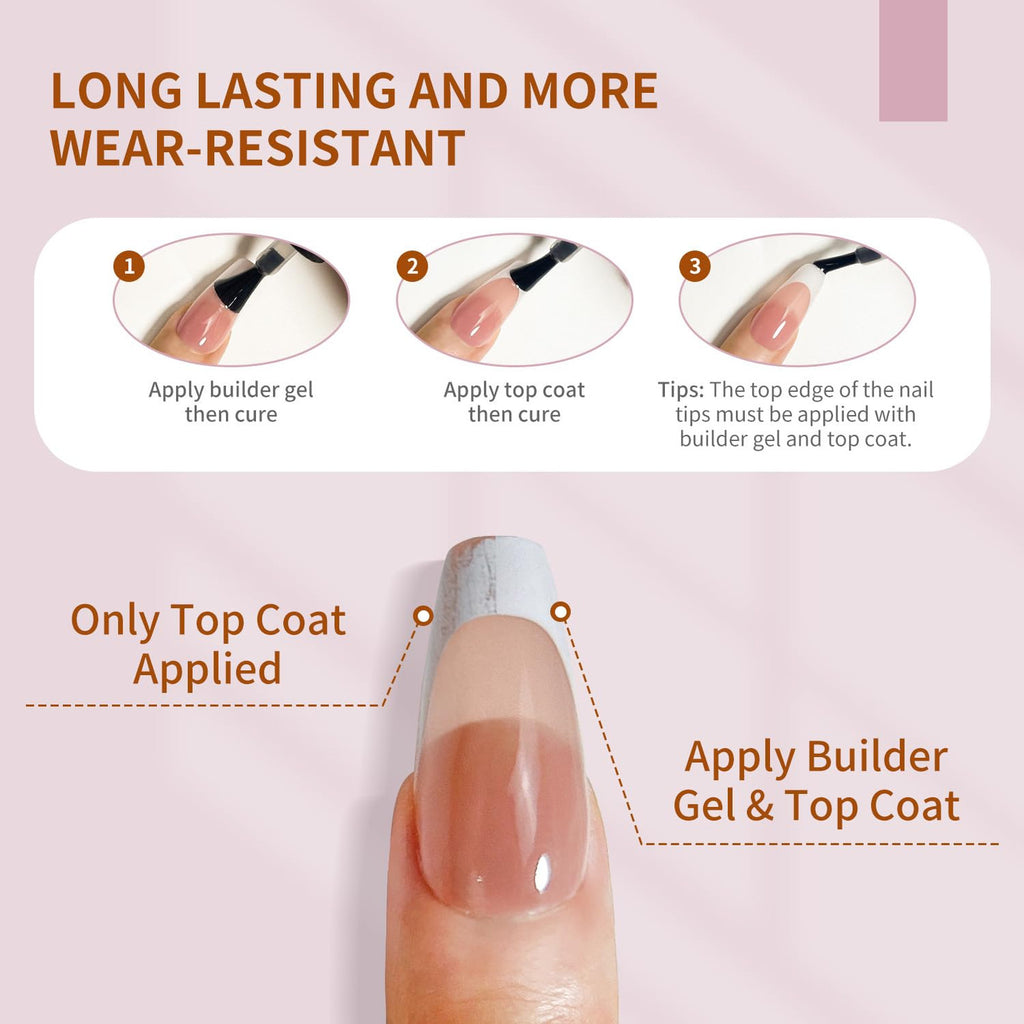 Builder Gel for Nails - Nail Strengthener, Extension, Thickening & Repair, 10ml