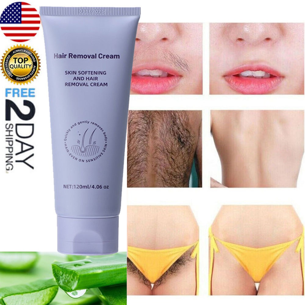 Painless Body Hair Removal Cream for Sensitive Skin - Multiple Quantities